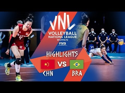 CHN Vs BRA Highlights Week 3 Women S VNL 2021 Women Volleybox