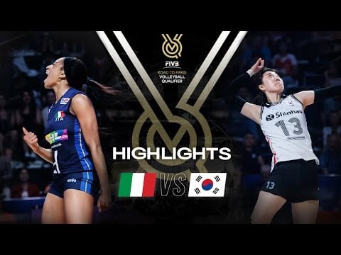 ITA Vs KOR Highlights Women S OQT 2023 Women Volleybox