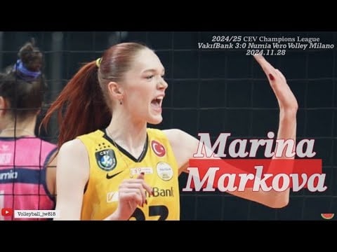 Marina Markova Vakifbank Istanbul Vs Numia Vero Volley Milano Cev