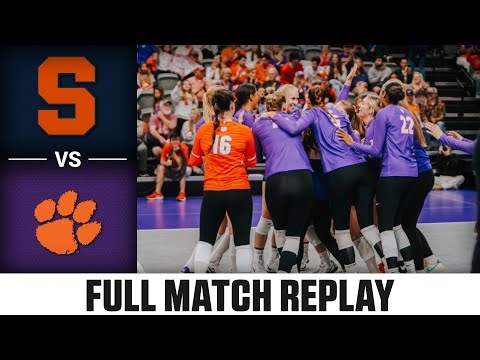 Syracuse Vs Clemson Full Match Replay Acc Volleyball