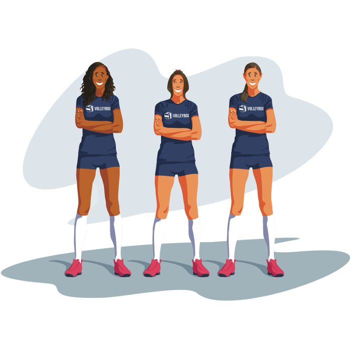 Jogadoras de voleibol