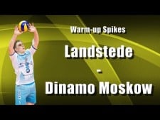 Warm-up Spikes before match Landstede - Dynamo Moscow