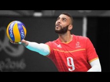 Earvin N'Gapeth 3 aces in a row (Belgium - France)