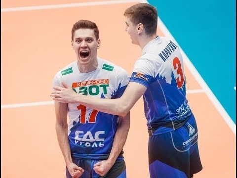 Victor Poletaev three aces in a row (Kuzbass - Fakel)