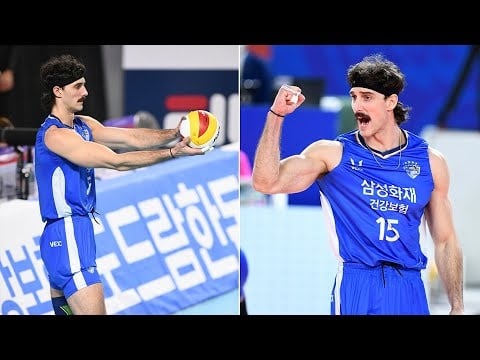 8 Aces in a Row | Kyle Russell | New Record V-League (South Korea)