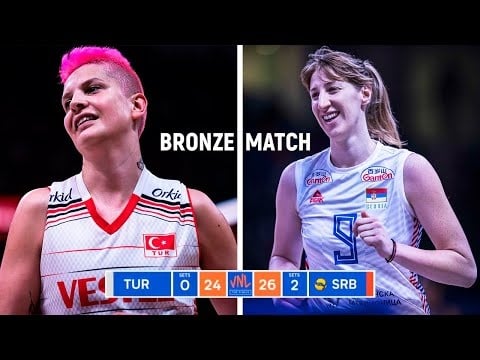 Most Dramatic Match for Turkey vs Serbia Volleyball Team an VNL 2022