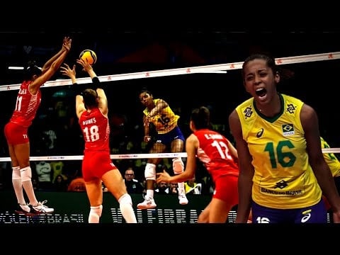 Fantastic Volleyball Spike by Kisy Nascimento | VNL 2022 | HD :: Women ...