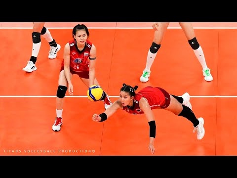 Thailand Volleyball Team Never Give Up - Mega Rally World Cup 2022