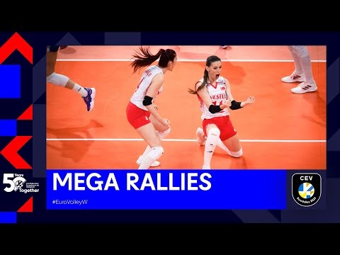 Mouth Watering?Mega Rallies from the Women's EuroVolley 2021