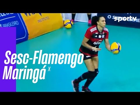 SESC-FLAMENGO 3 X 0 MARINGÁ | MELHORES MOMENTOS | SUPERLIGA FEMININA DE VÔLEI |