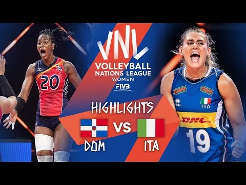 Highlight VNL2021 DOM🇩🇴 3-1 ITA🇮🇹