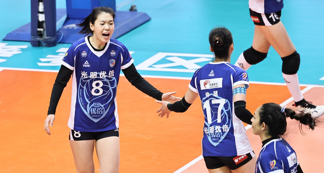 The second round of the 1/4 finals: Shanghai Guangming Youbei 3-0 Liaoning Donghua