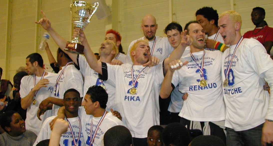 Asnieres Volley 92  (2006) years  Champion de France PRO-B