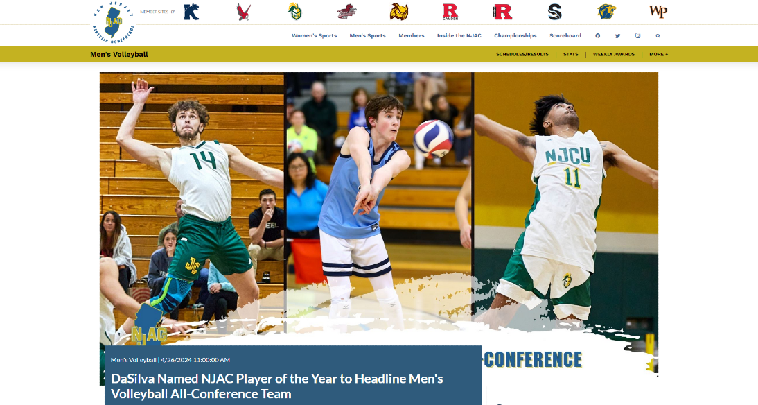 NJAC conference player of the year award. 