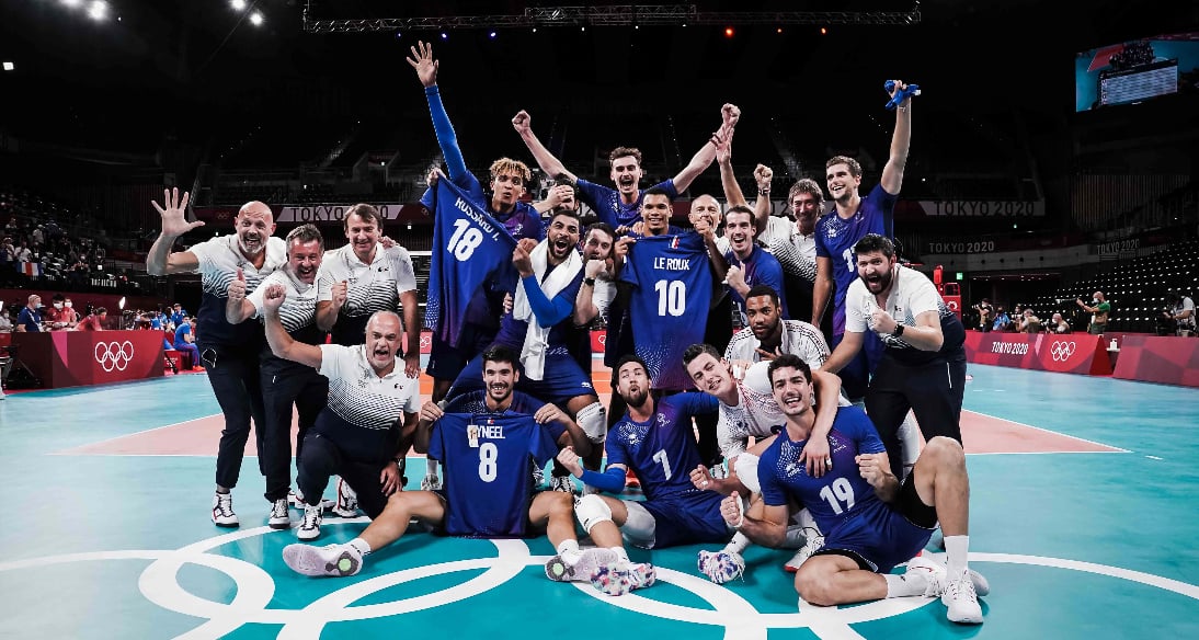 The Golden era of the French volleyball dynasty. Gold in Tokyo Olympics for France.  