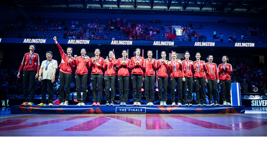 Silver medalist China women's national volleyball team