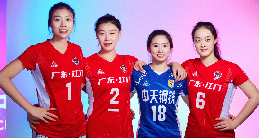 The Guangdong women's volleyball creative photo is release
