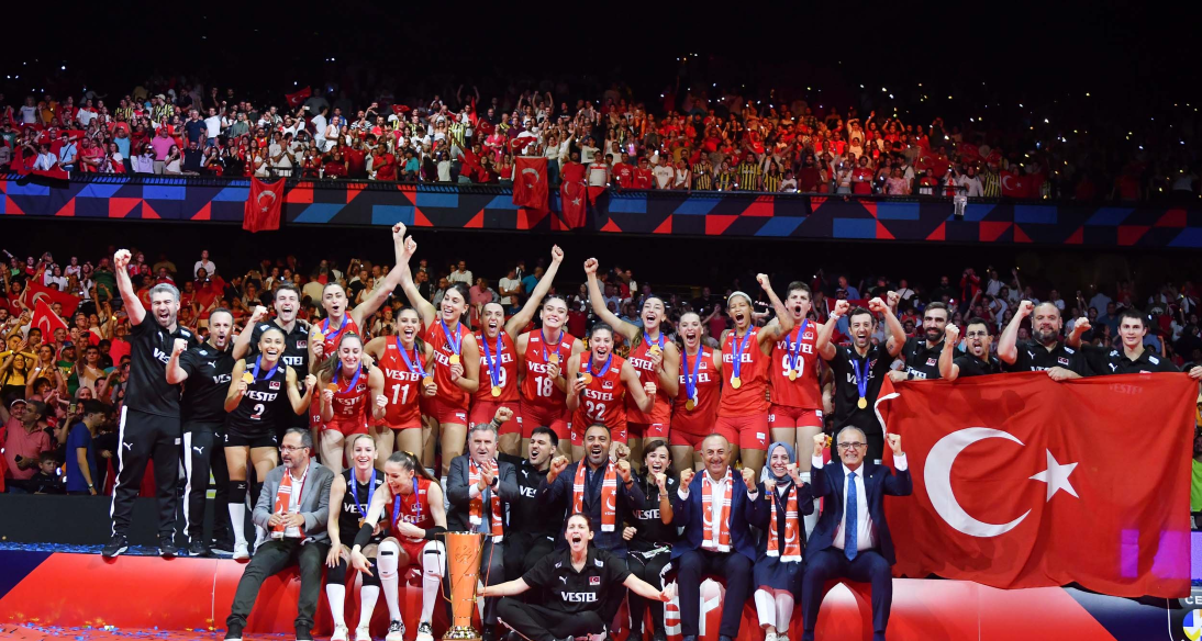 A Milli Kadın Voleybol Takımımız Avrupa Şampiyonu oldu