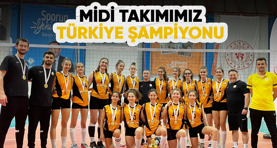 Vakıfbank is the champion of Turkey in Little Girls.