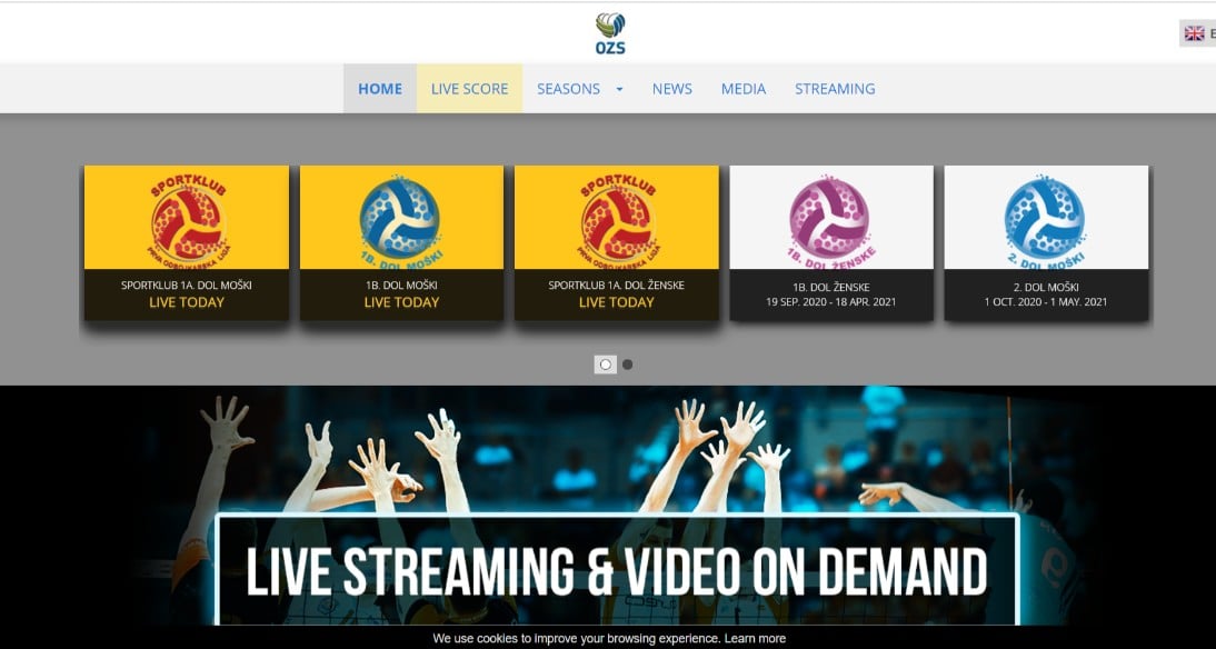 Slovenian league - live streams and new web platform