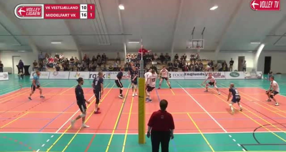 Hele kampen: VK VestsjÃ¦lland vandt neglebidder  - Volley TV