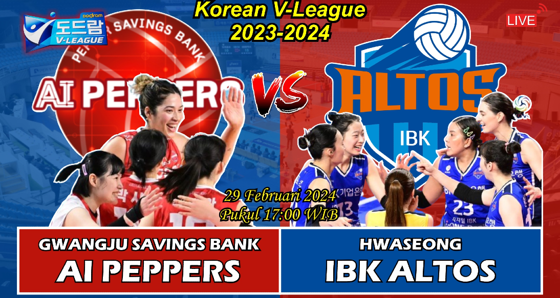 AI PEPPERS vs IBK Altos | Korean Women&#039;s V-League